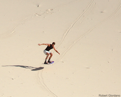 Catching some air on a sand dune!! - Desert Adventure