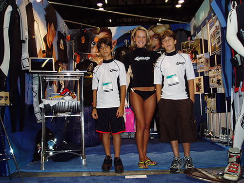 Tina and Kids - SurfExpo, Sep 2005