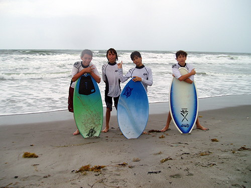 The EXCEED skim crew - NKF Surf Fest, 2005
