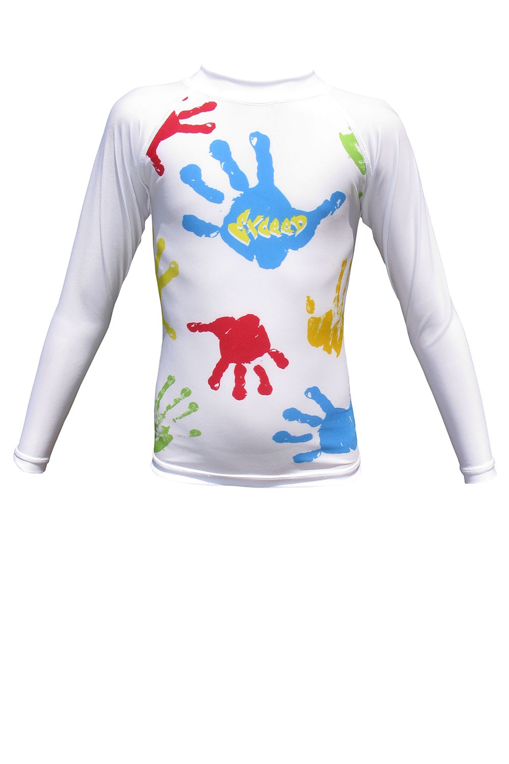 Exceed Exalt White Kids Long Sleeve Rash Guard