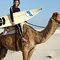Alessandra on a camel