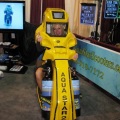 Ally trying a new toy at DEMA 2010