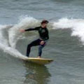 Alex Manchec surfing in Peru